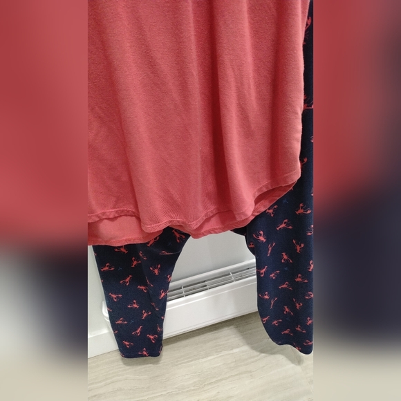 Sweetlegs kit medium classic tee + cropped leggings coral marine lobsters - Picture 2 of 6